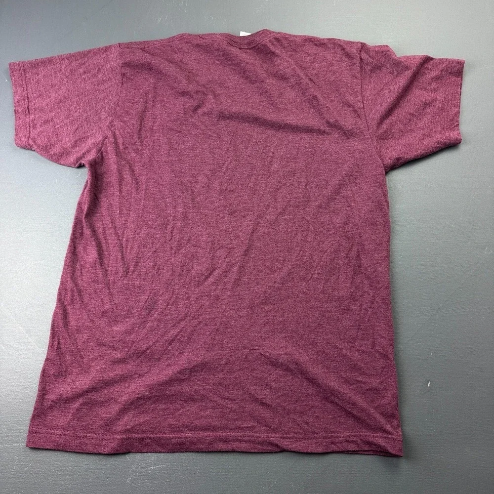 Tultex Womens Size Large Maui Hawaii Graphic T Shirt Purple Travel Souvenir Tee
